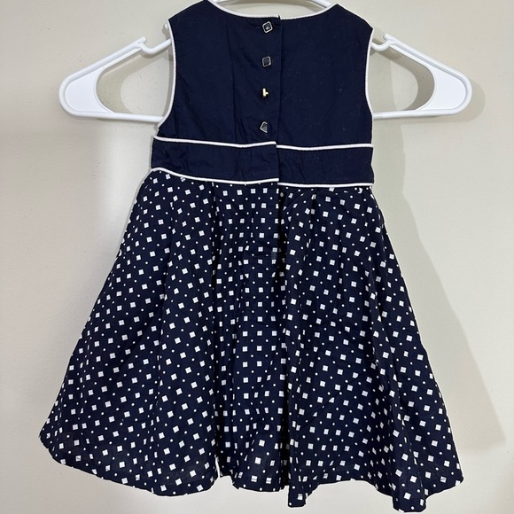 - Jillian’s Closet sz   18 month dress for special occasions navy and white - Picture 10 of 13